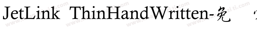 JetLink ThinHandWritten字体转换